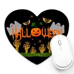 Halloween Heart Mousepads Front