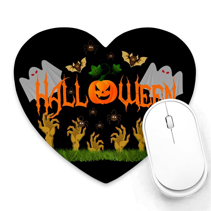 Halloween Heart Mousepads