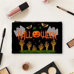 Halloween Cosmetic Bag (medium)  by Valentinaart