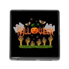 Halloween Memory Card Reader (square) by Valentinaart