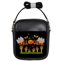 Halloween Girls Sling Bags by Valentinaart