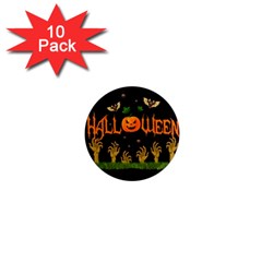 Halloween 1  Mini Magnet (10 Pack)  by Valentinaart