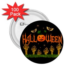 Halloween 2 25  Buttons (100 Pack)  by Valentinaart