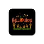 Halloween Rubber Square Coaster (4 pack)  Front