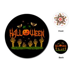 Halloween Playing Cards (round)  by Valentinaart