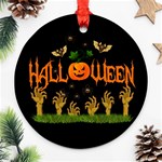 Halloween Round Ornament (Two Sides) Front