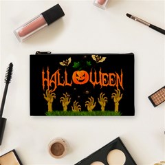 Halloween Cosmetic Bag (small)  by Valentinaart