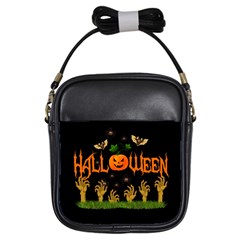 Halloween Girls Sling Bags by Valentinaart