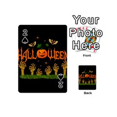 Halloween Playing Cards 54 (mini)  by Valentinaart