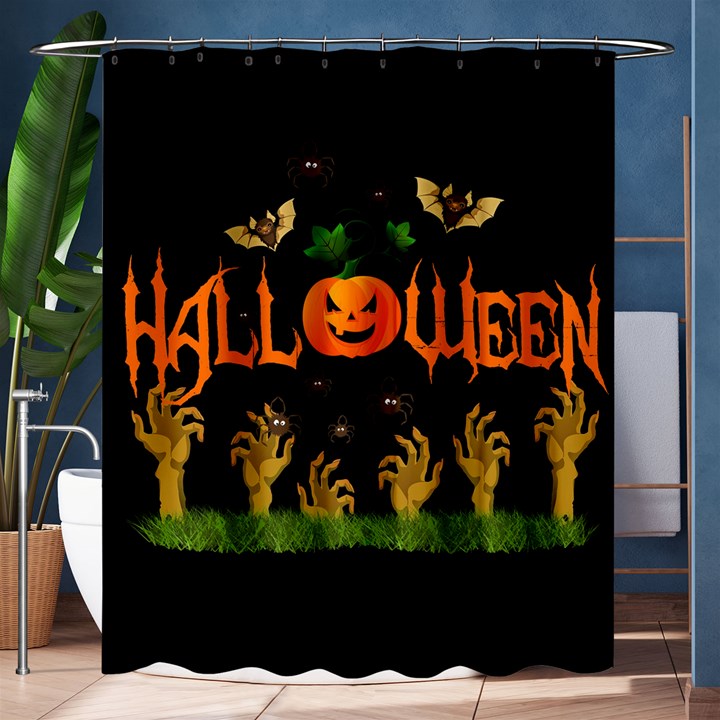 Halloween Shower Curtain 60  x 72  (Medium) 