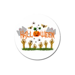 Halloween Magnet 3  (round) by Valentinaart