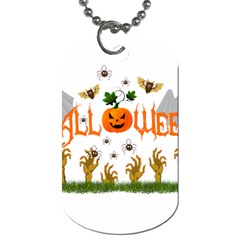 Halloween Dog Tag (two Sides) by Valentinaart