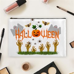 Halloween Cosmetic Bag (large)  by Valentinaart