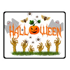 Halloween Fleece Blanket (small) by Valentinaart