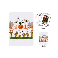 Halloween Playing Cards (mini)  by Valentinaart