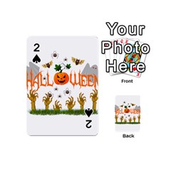 Halloween Playing Cards 54 (mini)  by Valentinaart