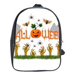 Halloween School Bag (xl) by Valentinaart