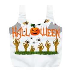 Halloween Full Print Recycle Bags (l)  by Valentinaart