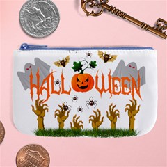 Halloween Large Coin Purse by Valentinaart