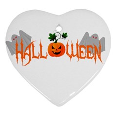 Halloween Ornament (heart) by Valentinaart