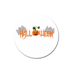 Halloween Magnet 3  (round) by Valentinaart