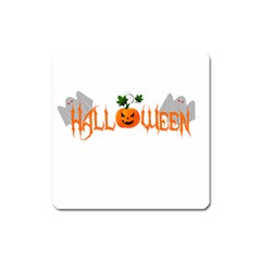 Halloween Square Magnet by Valentinaart