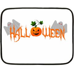 Halloween Double Sided Fleece Blanket (mini)  by Valentinaart