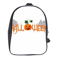 Halloween School Bag (large) by Valentinaart