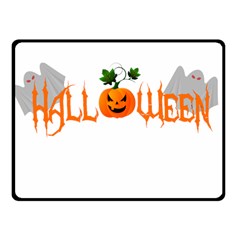 Halloween Fleece Blanket (small) by Valentinaart