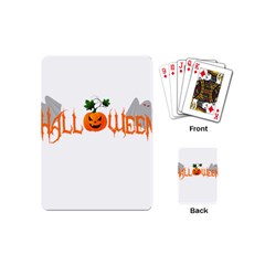 Halloween Playing Cards (mini)  by Valentinaart