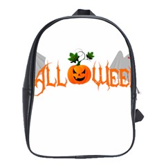 Halloween School Bag (xl) by Valentinaart