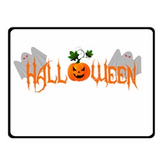 Halloween Double Sided Fleece Blanket (small)  by Valentinaart