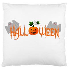 Halloween Large Flano Cushion Case (one Side) by Valentinaart