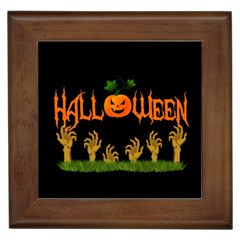 Halloween Framed Tiles by Valentinaart