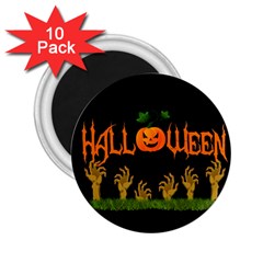 Halloween 2 25  Magnets (10 Pack)  by Valentinaart