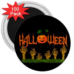 Halloween 3  Magnets (100 Pack) by Valentinaart