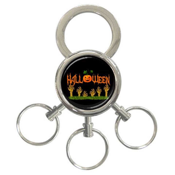 Halloween 3-Ring Key Chains