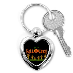 Halloween Key Chains (heart)  by Valentinaart