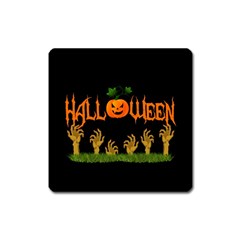 Halloween Square Magnet by Valentinaart