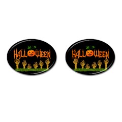 Halloween Cufflinks (oval) by Valentinaart