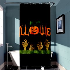 Halloween Shower Curtain 36  X 72  (stall)  by Valentinaart