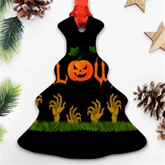 Halloween Christmas Tree Ornament (two Sides) by Valentinaart