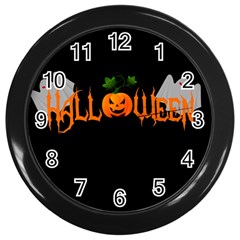 Halloween Wall Clocks (black) by Valentinaart