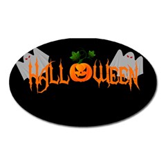 Halloween Oval Magnet by Valentinaart