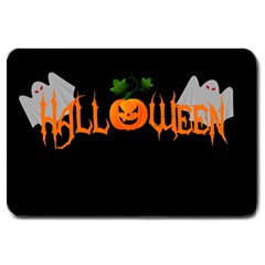 Halloween Large Doormat  by Valentinaart