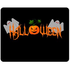 Halloween Fleece Blanket (medium)  by Valentinaart