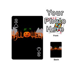 Halloween Playing Cards 54 (mini)  by Valentinaart