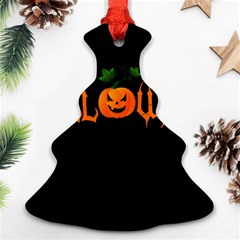 Halloween Christmas Tree Ornament (two Sides) by Valentinaart