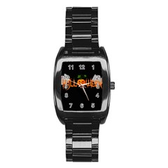 Halloween Stainless Steel Barrel Watch by Valentinaart