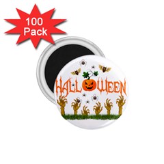 Halloween 1 75  Magnets (100 Pack)  by Valentinaart